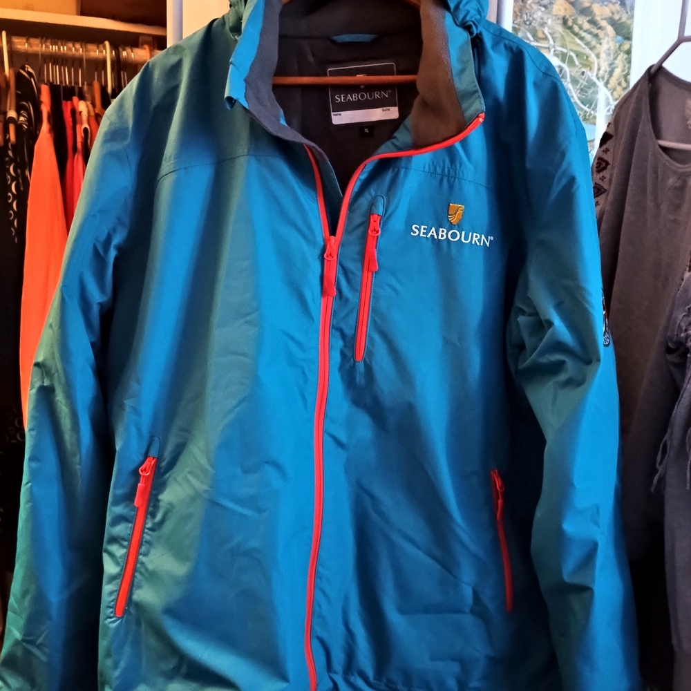 Men's Seabourn Ultimate Alaska Fleece Lined Blue Windbreaker